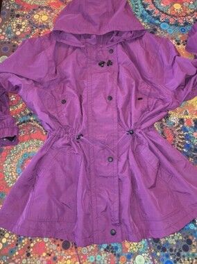 Woman Within Plus Size Fleece-Lined Taslon Anorak Jacket